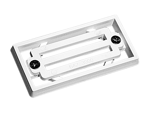 Waterway 2" x 4" Deck/Gutter 3-Bar Grate and Frame Assembly, White | 640-3000 by Waterway