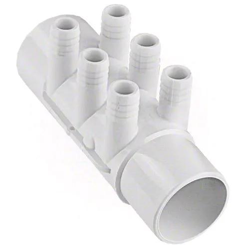 Waterway Manifold 6-Port 2" Slip x 2" Spigot x 3/4" Barb | 6727150 by Waterway