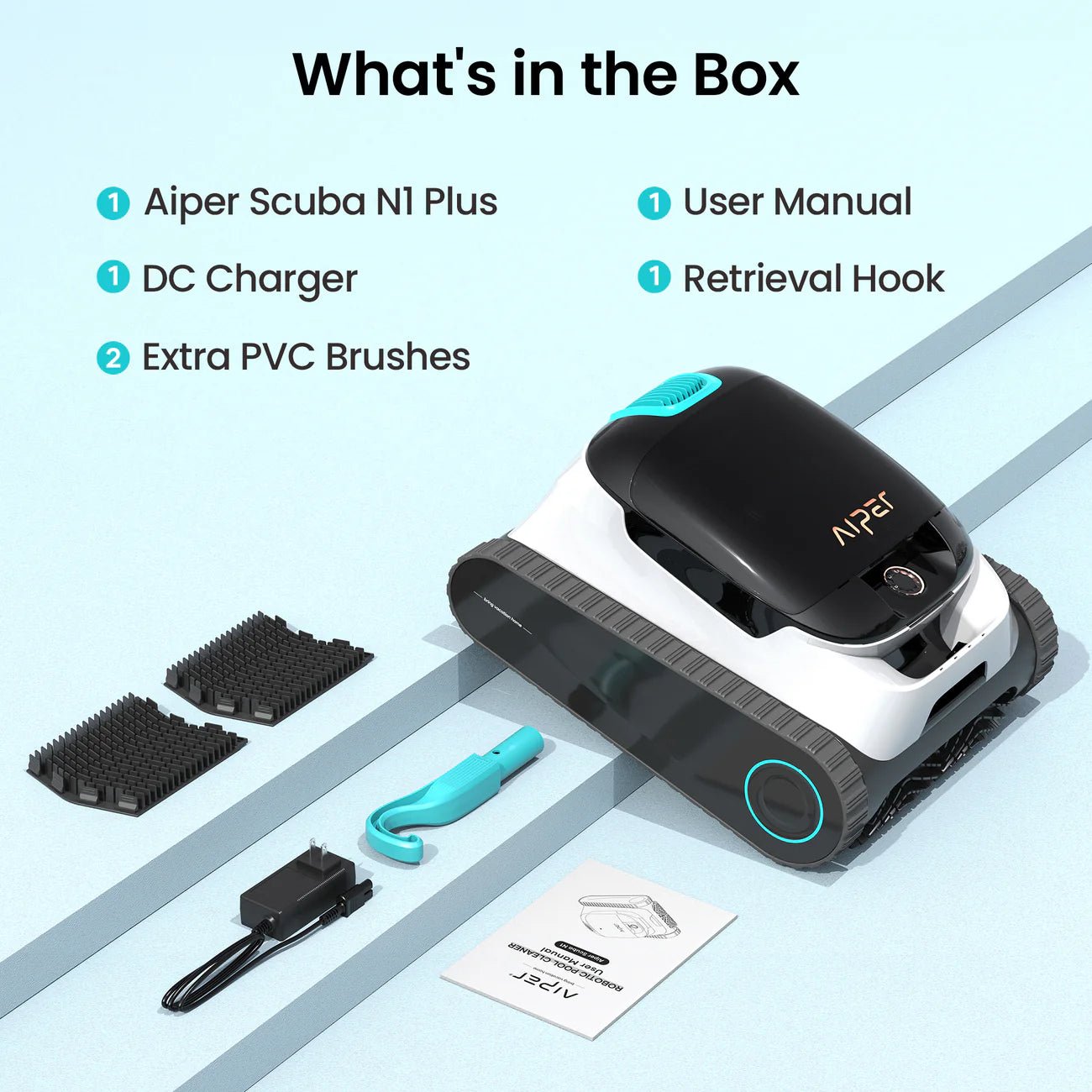 Aiper Scuba P1 Cordless Robotic Pool Cleaner With WavePath Navigation