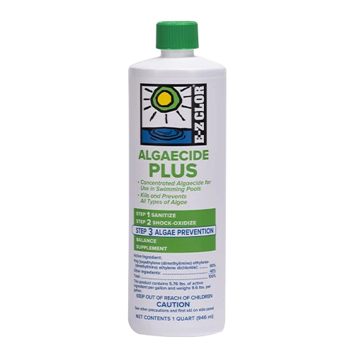 EZ Clor Algaecide Plus Pool Algae Killer For All Algae 1 Qt