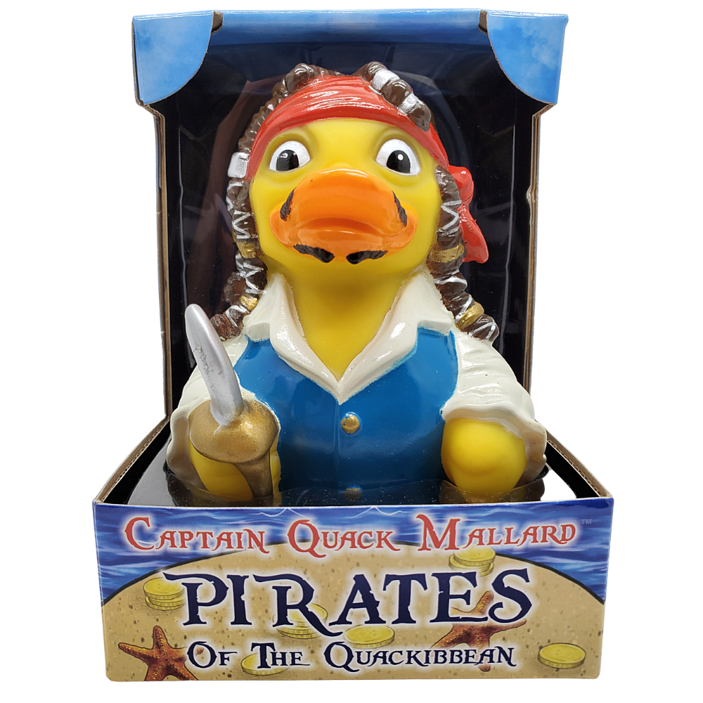 Captain Quack Mallard Pirate of the Quackibeean CelebriDucks Rubber Duck