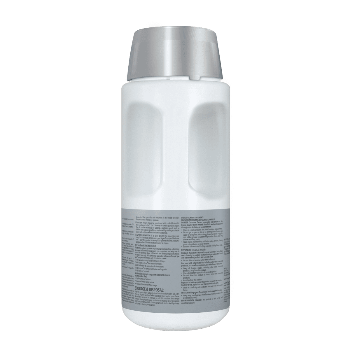 LT Spa 56 Chlorinating Granules back of bottle