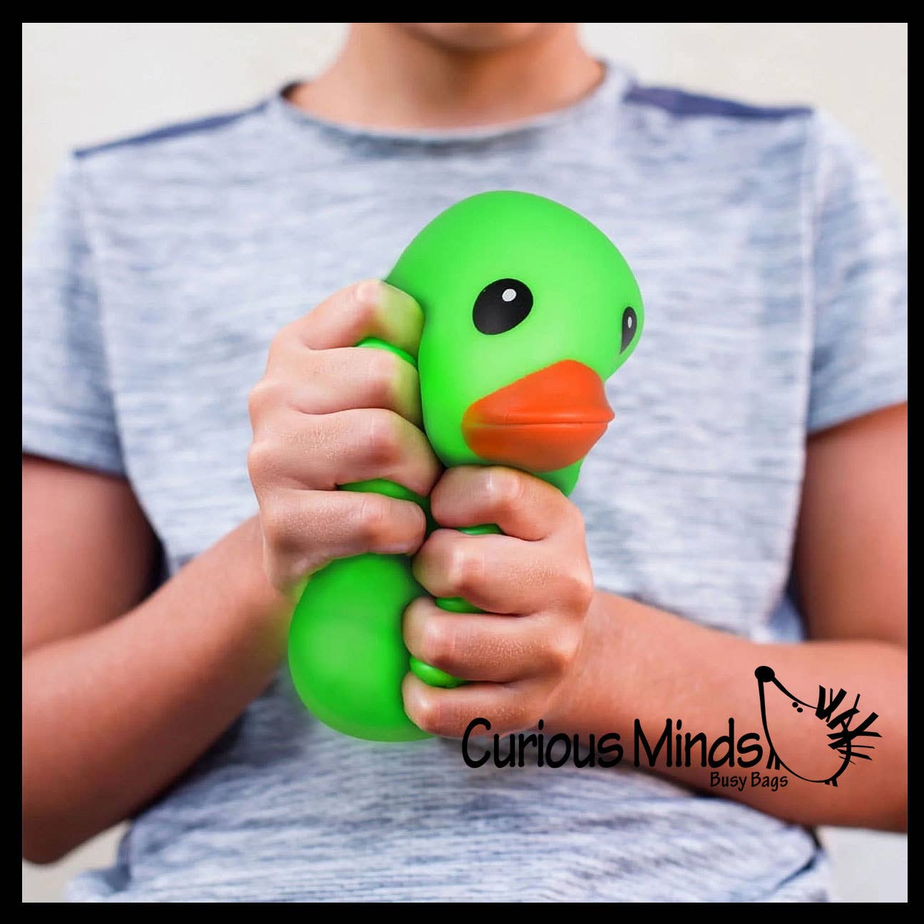 Jumbo Ducky Stress Toy Filled With Doh In Bright Colors