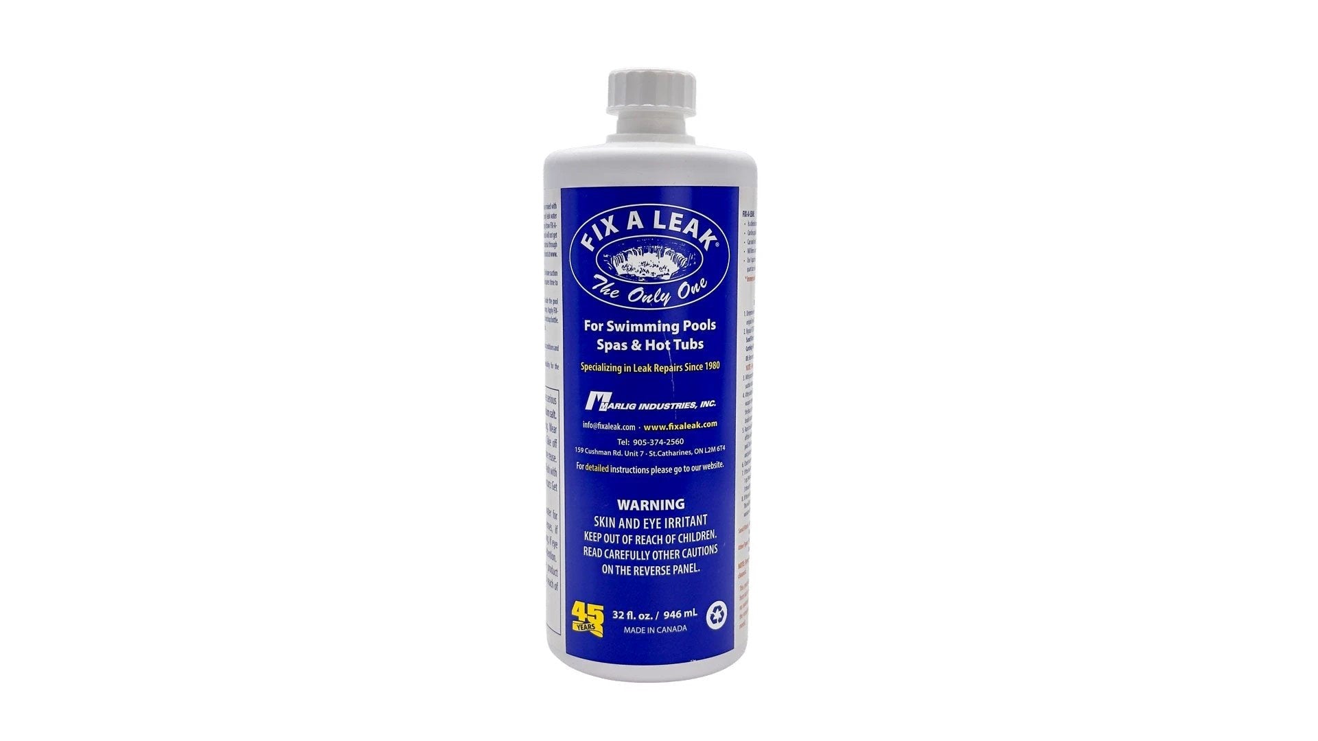 Fix-A-Leak by Marlig for Swimming Pool Spa Hot Tub Leaks 32 oz | FAL32 by Marlig