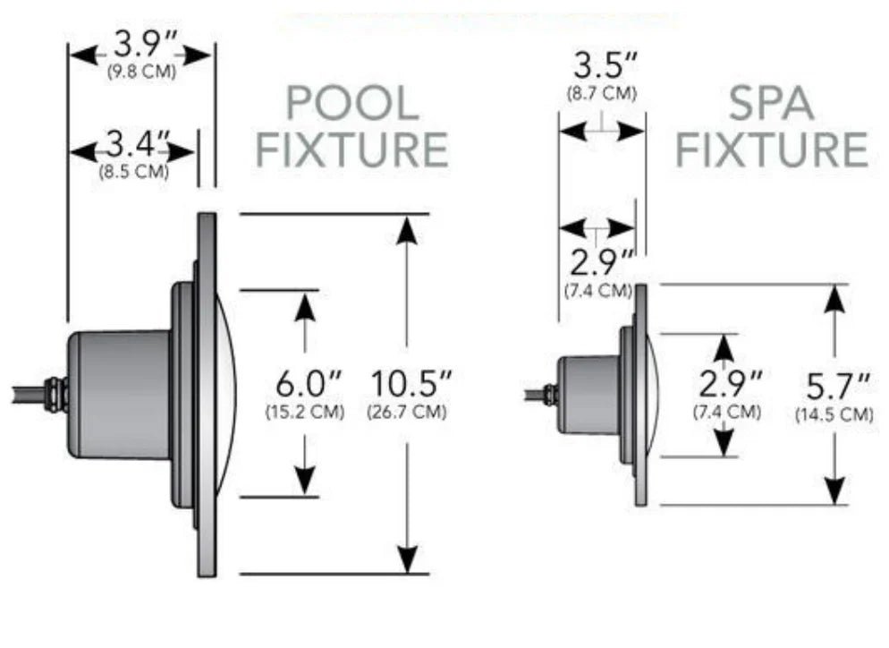 PureWhite LED Pool Light 120V 500W Equivalent 100ft Cord