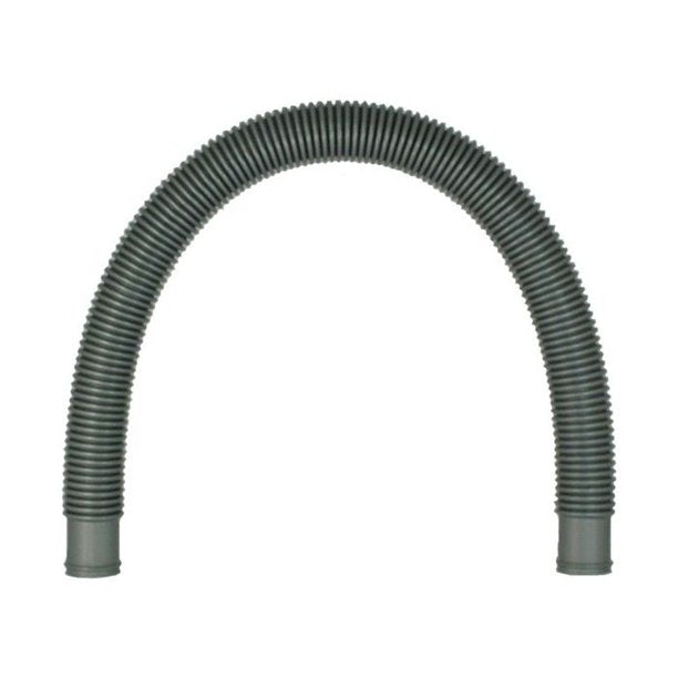 Poolstyle 1.5" x 3' Overmolded Cuff Spiral Wound Connection Hose Grey For Above Ground Pools