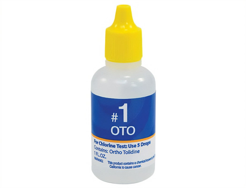 #1 OTO For Chlorine Test: Use 5 drops, essential for accurate water testing and maintaining pool safety.