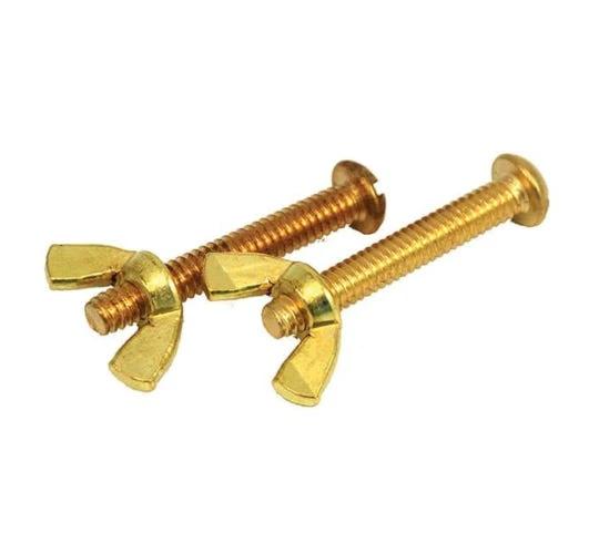 Brass Screw And Wing Nut by Duckies Pool Supply