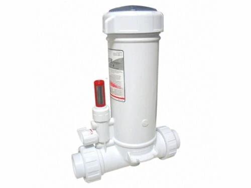 CMP PowerClean Ultra VS In-Line Chlorinator with Clear Glass Lid, 25280-150-000 by Duckies Pool Supply
