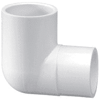 Lasco 2" Spigot x Socket PVC 90 Degree Street Elbow, 409-020 by LASCO