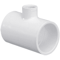 Lasco 1.5" x 1.5" x 1" Slip x Slip x Female Thread PVC Reducing Tee, 402-211 by LASCO