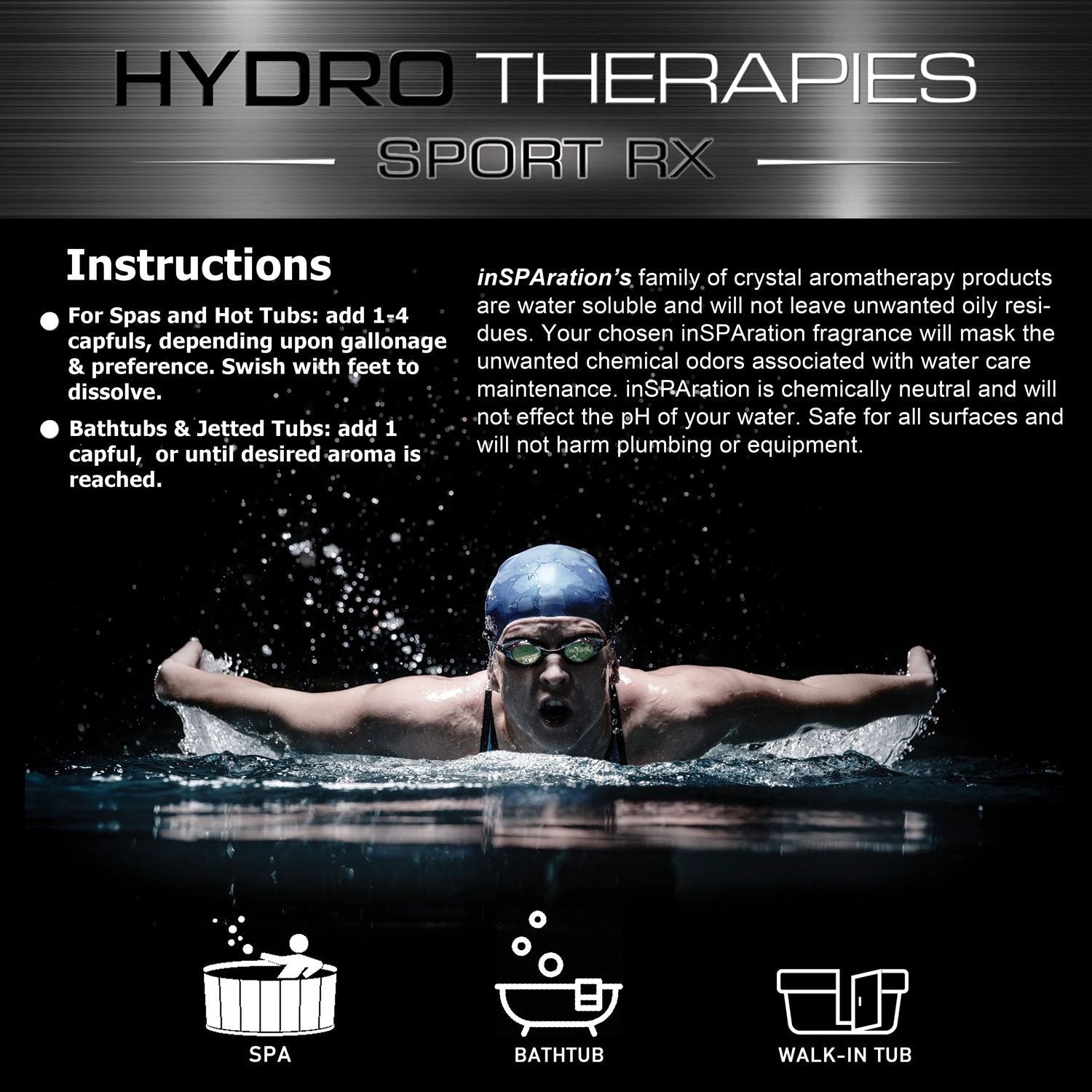Relax: HydroTherapies Sport RX Crystals by SpaDepot