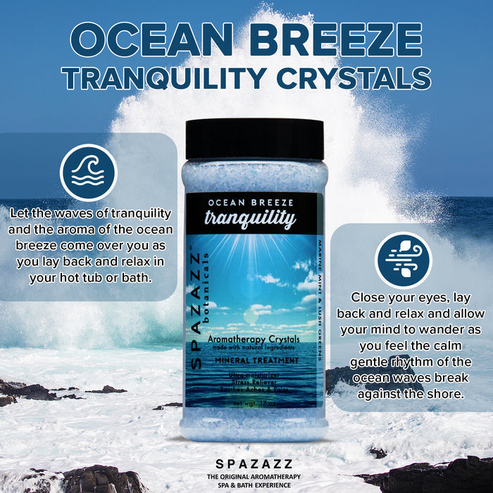 Spazazz Ocean Breeze Tranquility Spa Bath Aromatherapy