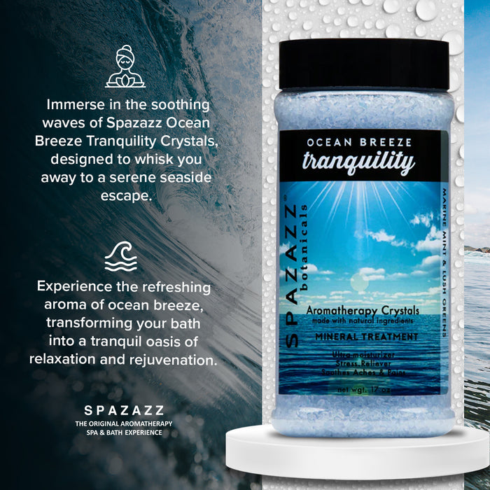 Spazazz Ocean Breeze Tranquility Spa Bath Aromatherapy