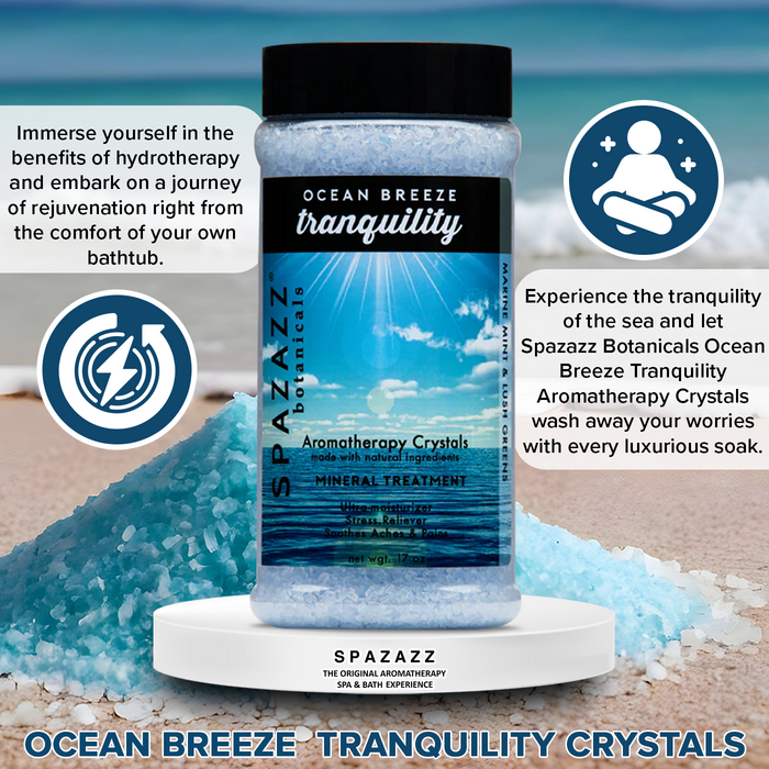 Spazazz Ocean Breeze Tranquility Spa Bath Aromatherapy