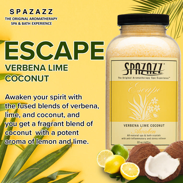 Verbena Lime Coconut Awaken Bath Aromatherapy Spazazz